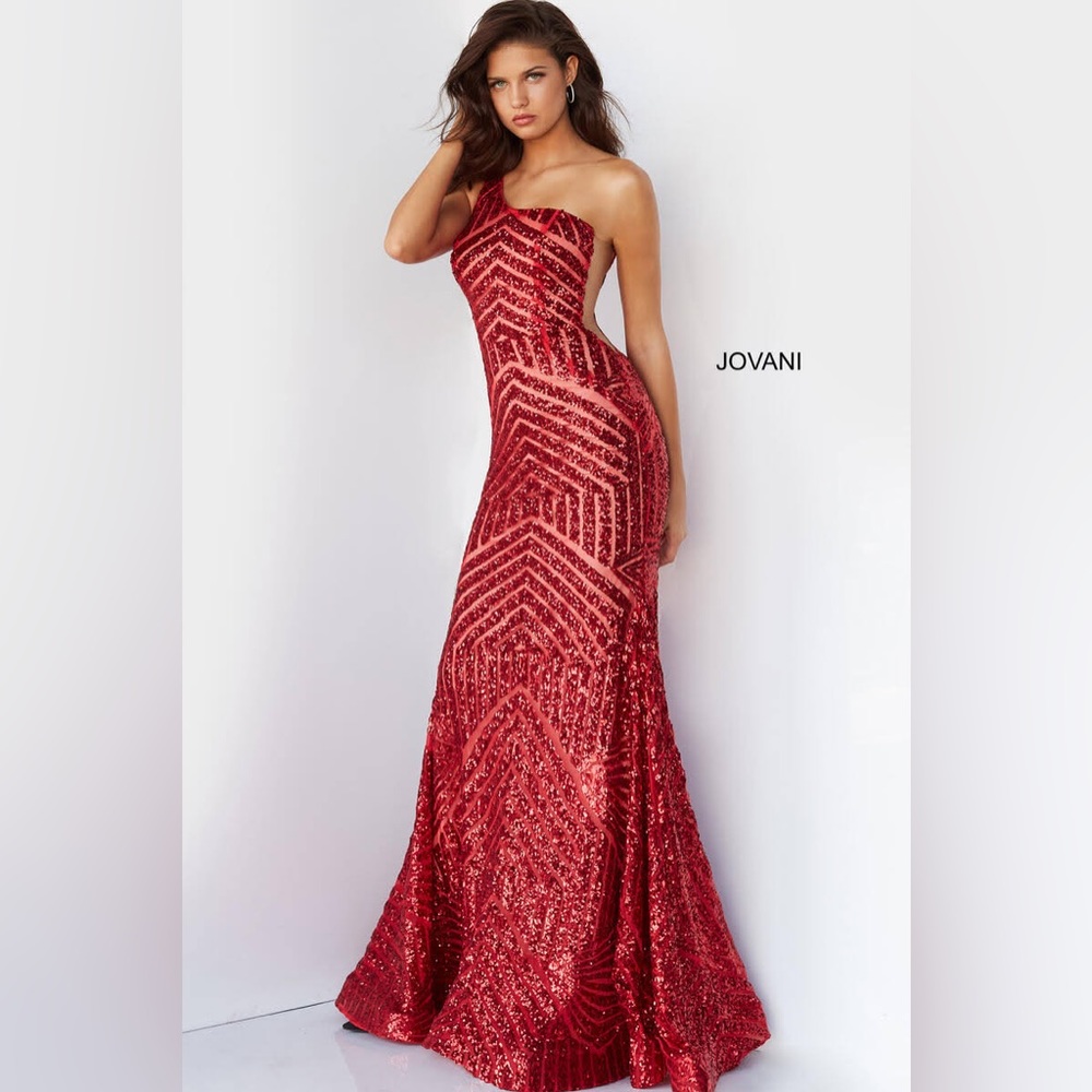 JOVANI red prom dress